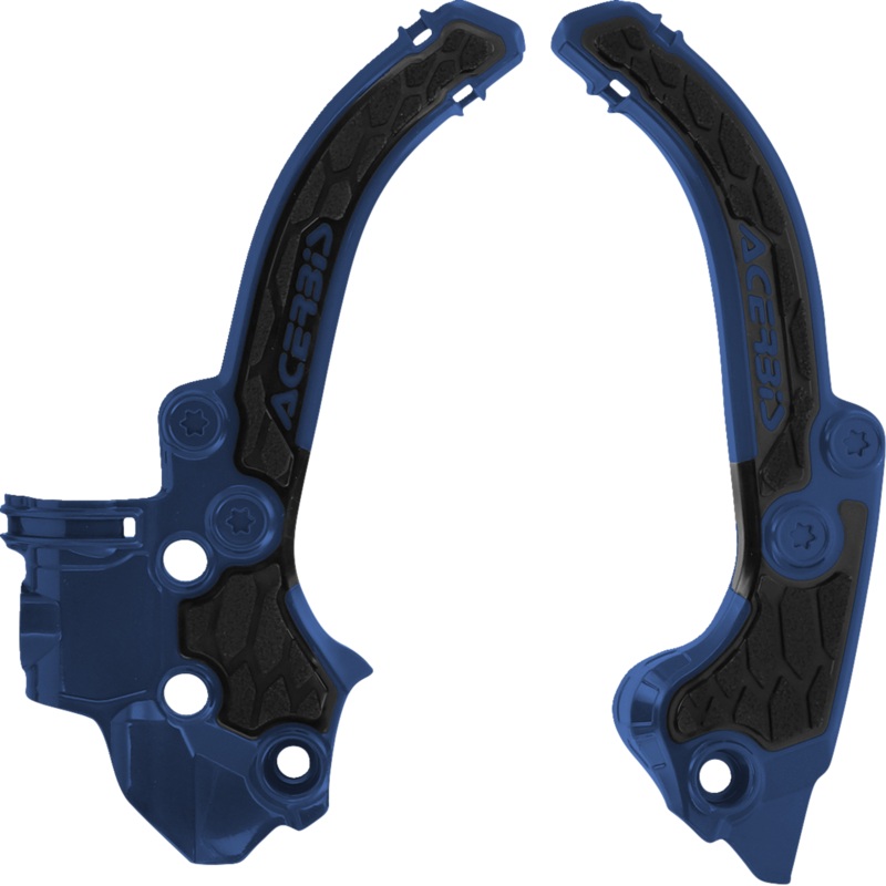 Acerbis X-Grip Frame Guards - Black/Blue - SX 50 2985911034