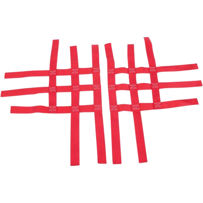 Motorsport Products Nerf Bar Net - Red - Polaris/Suzuki/Yamaha 81-0203