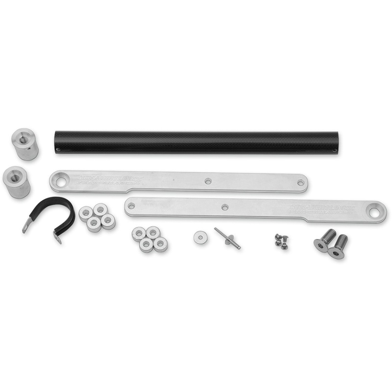 Straightline Performance Rear Bumper - Carbon Fiber/Aluminum - Polaris 182-105