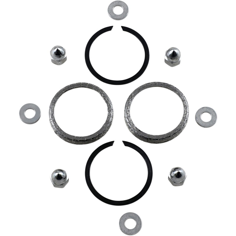 James Gasket Exhaust Port Chrome Gasket Kit - Big Twin/XL 65324-83-KWG1