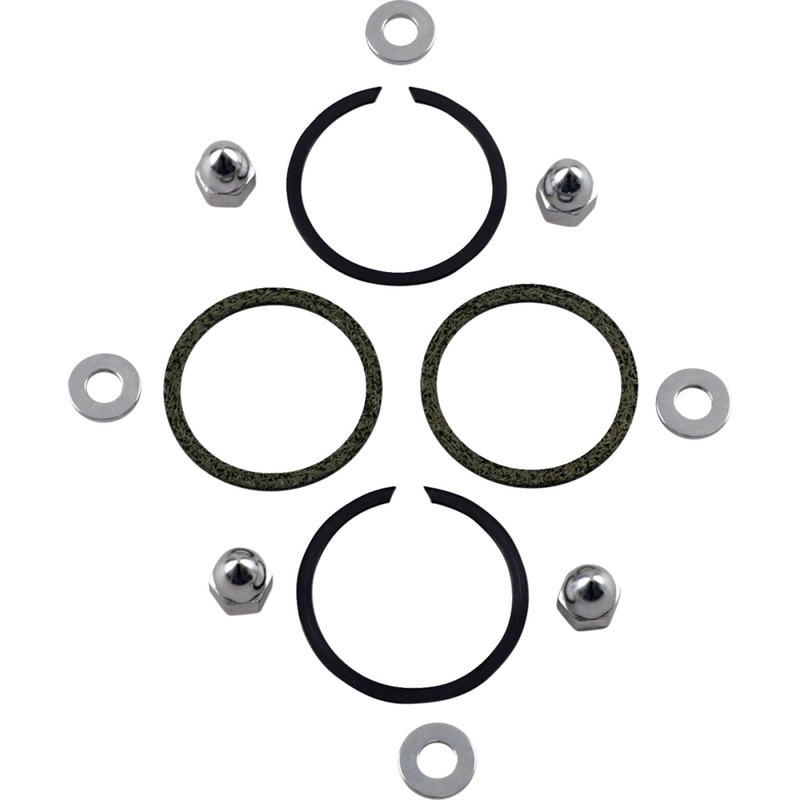 James Gasket Exhaust Port Stainless/Chrome Gasket Kit - Big Twin/XL 65324-83-KW1