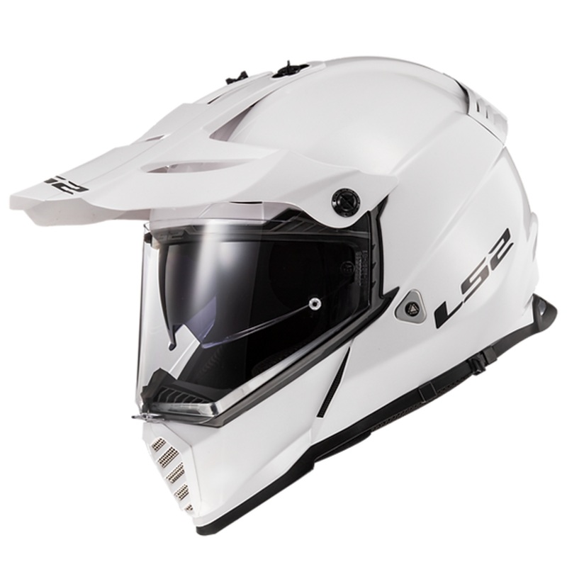 LS2 Blaze Solid Gloss White MX Helmet - Medium