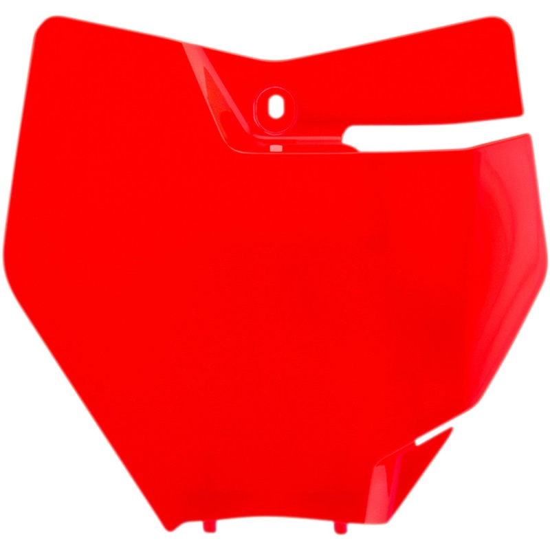 Acerbis Front Number Plate - Fluorescent Orange 2421124617