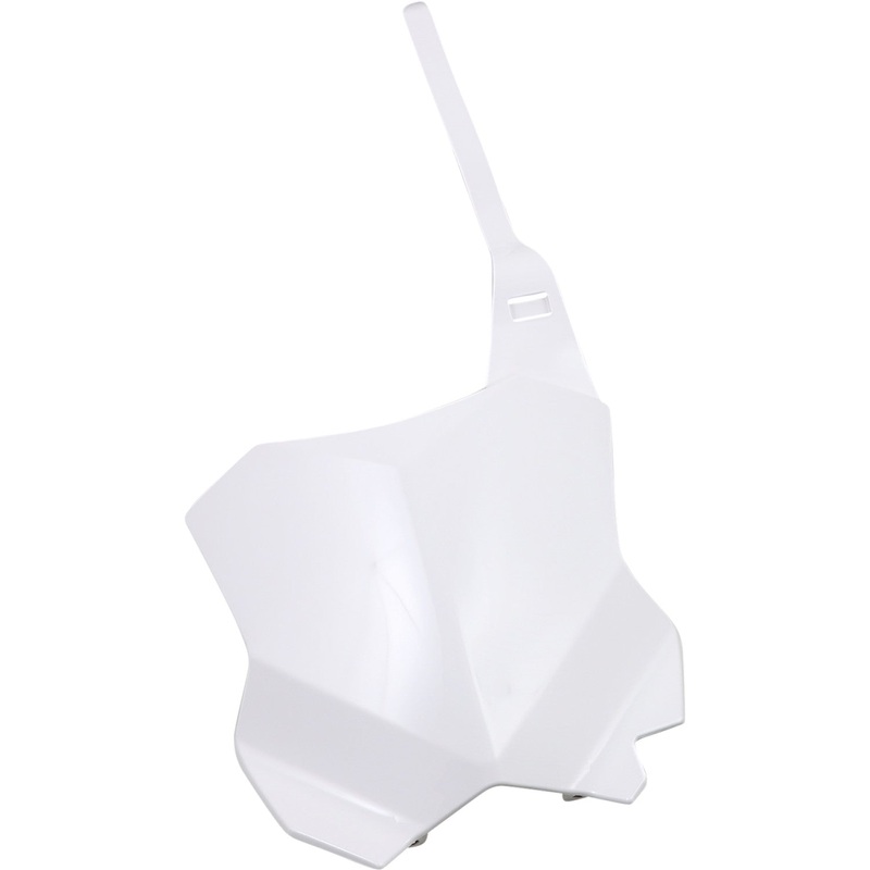 Acerbis Front Number Plate - White 2449390002