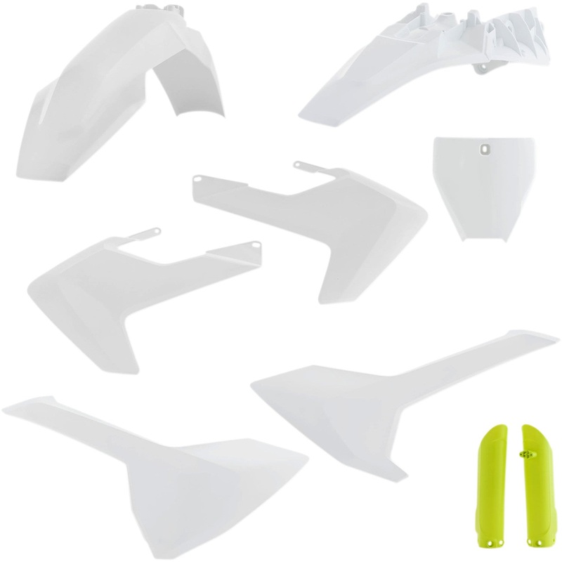 Acerbis Full Replacement Body Kit - OEM '18 White/Yellow 2686465909
