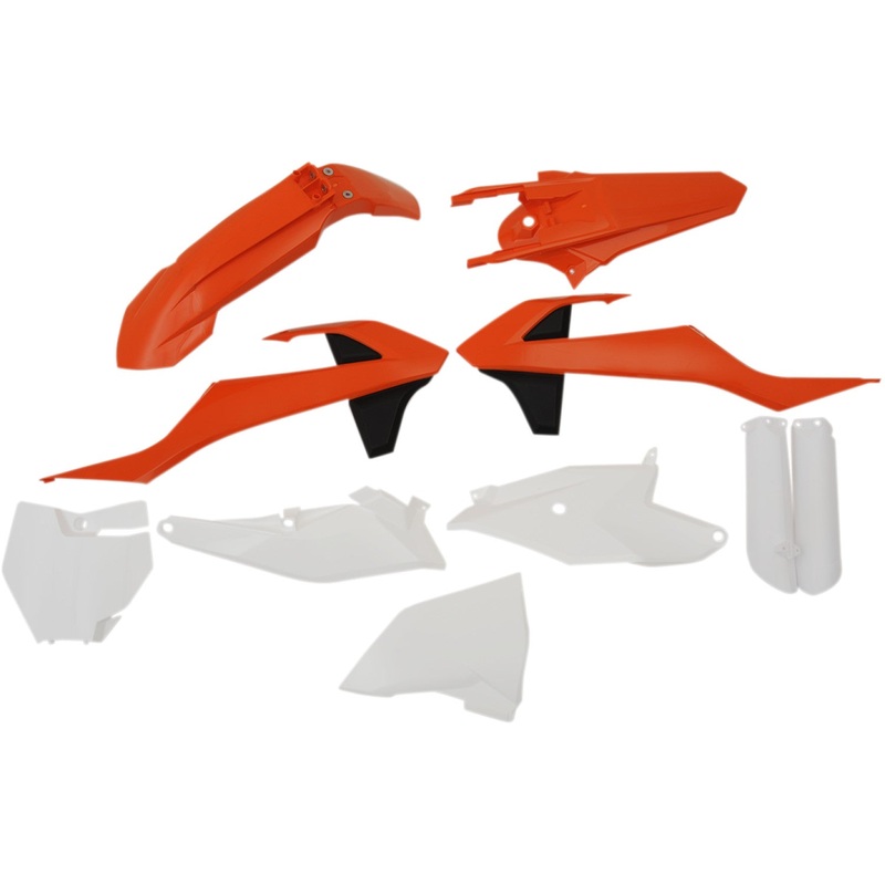 Acerbis Full Replacement Body Kit - OEM Orange/White/Black 2686025909