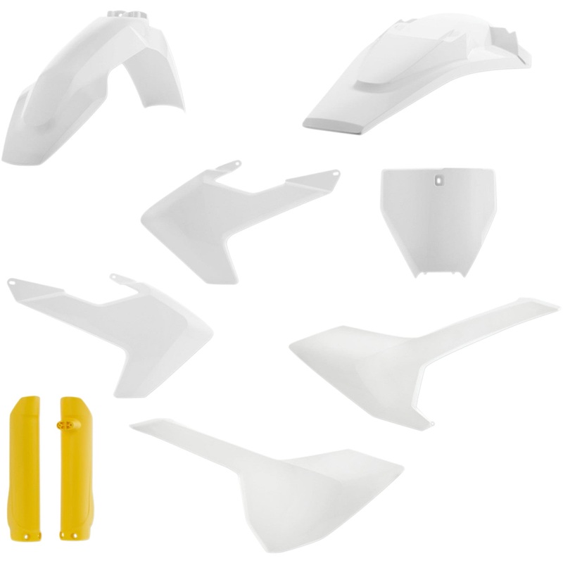 Acerbis Full Replacement Body Kit - OEM White/Yellow 2462605909