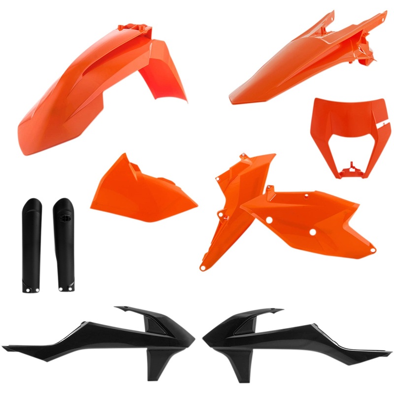 Acerbis Full Replacement Body Kit - OEM '19 Orange/Black 2733426345
