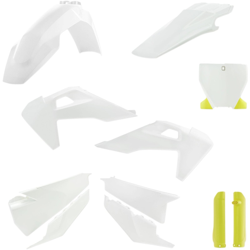 Acerbis Full Replacement Body Kit - OEM '19 White/Yellow 2726556345
