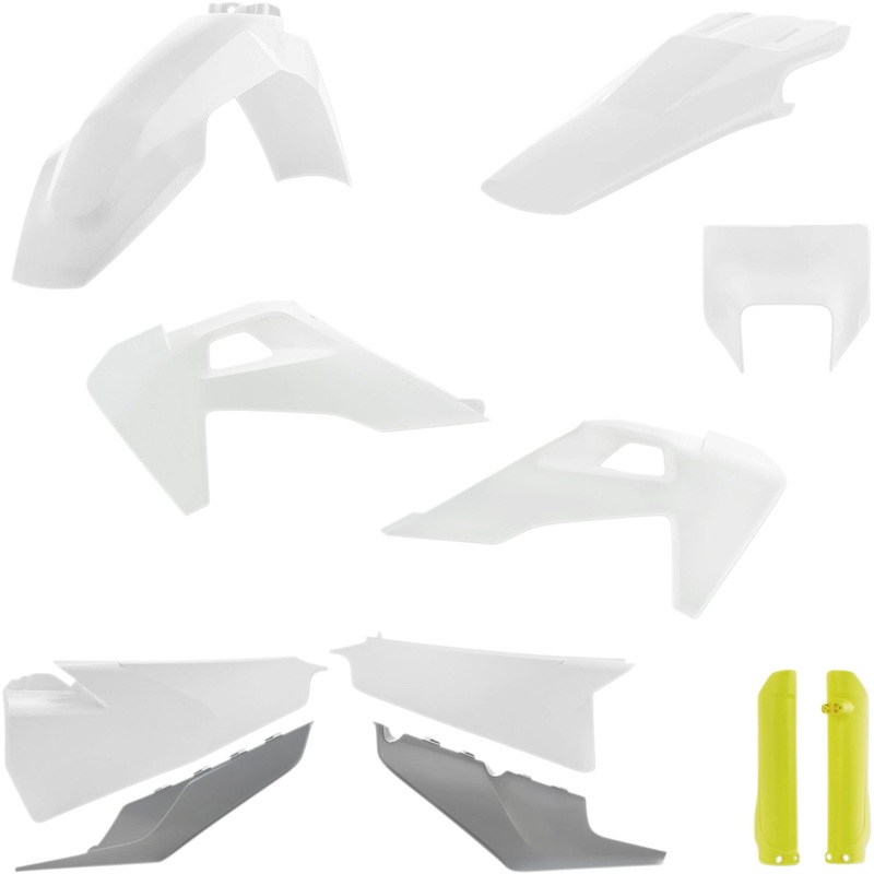 Acerbis Full Replacement Body Kit - OEM '20 White/Yellow/Gray 2791536812