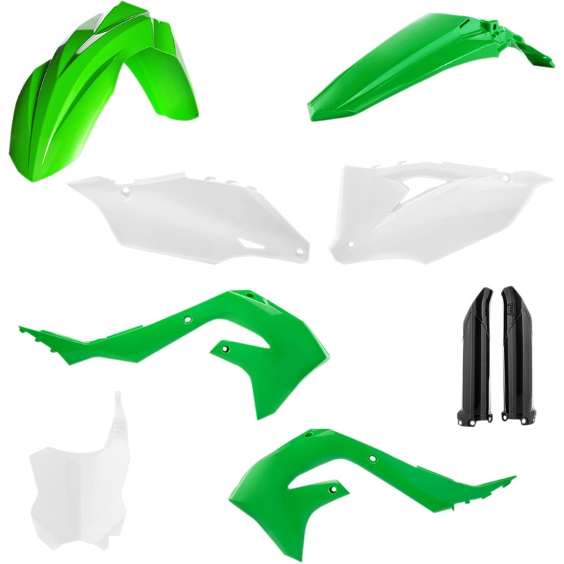 Acerbis Full Replacement Body Kit - OEM Green/White/Black 2736296812