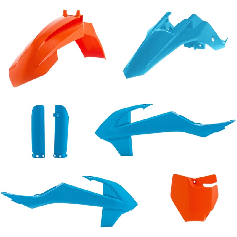 Acerbis Full Replacement Body Kit - Orange/Light Blue 2449601415